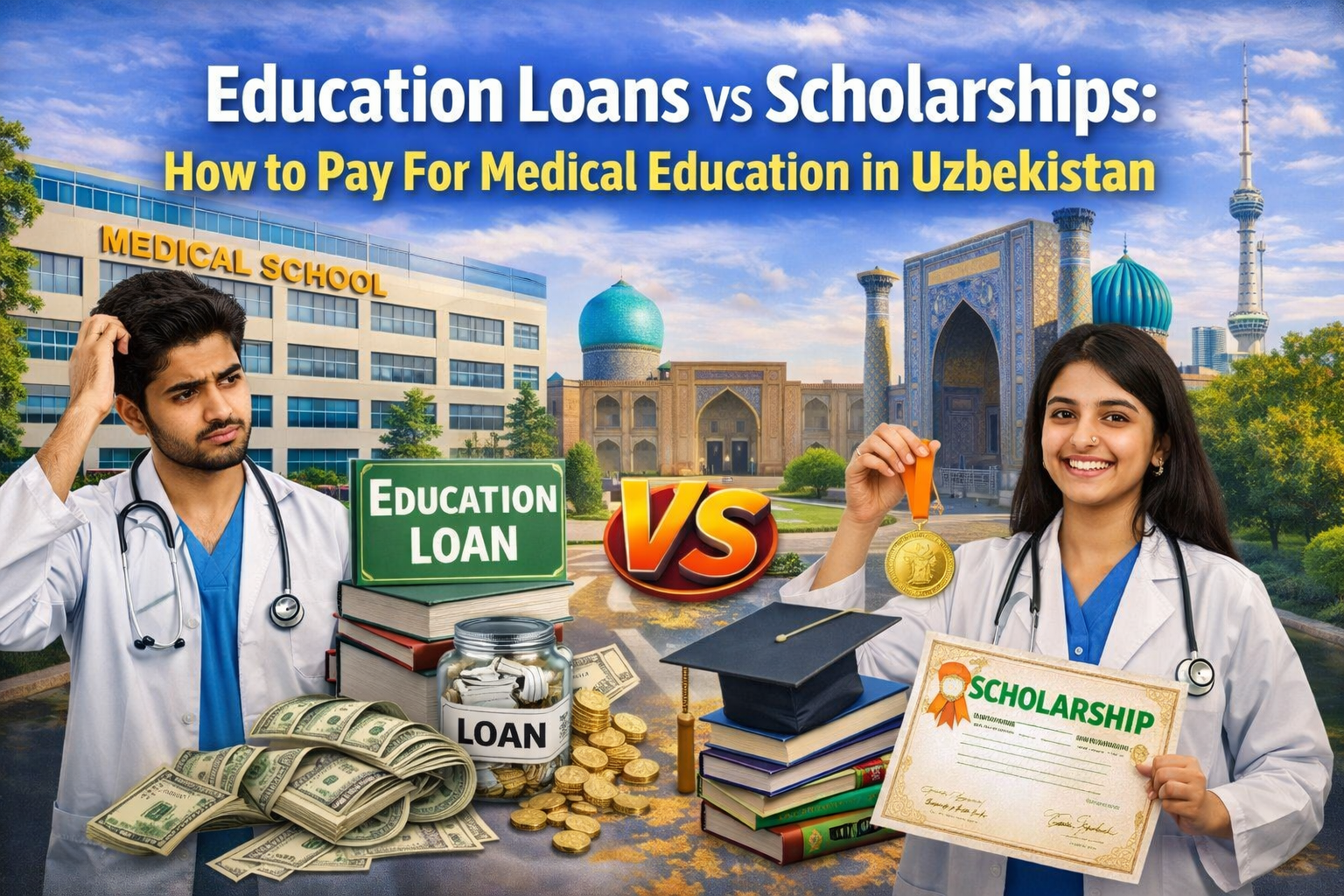 Education Loans vs Scholarships: How to Pay For Medical Education in Uzbekistan